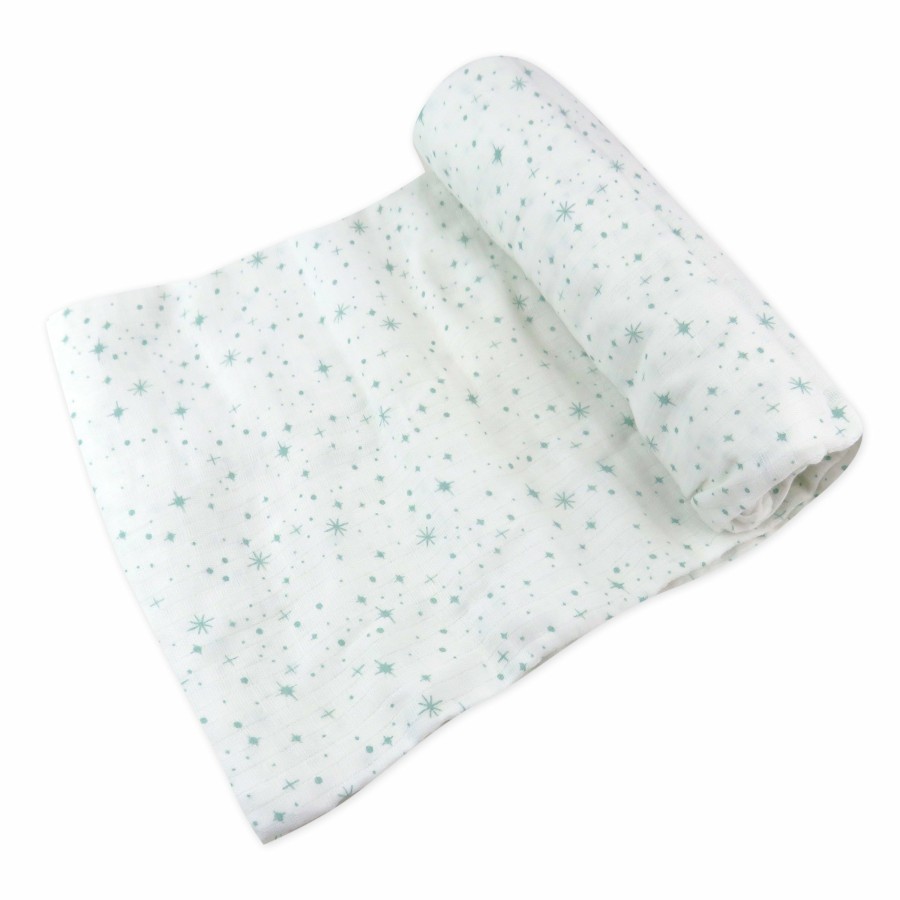 Bedding Honest Baby Clothing | Organic Cotton Swaddle Blanket Twinkle Star Sage