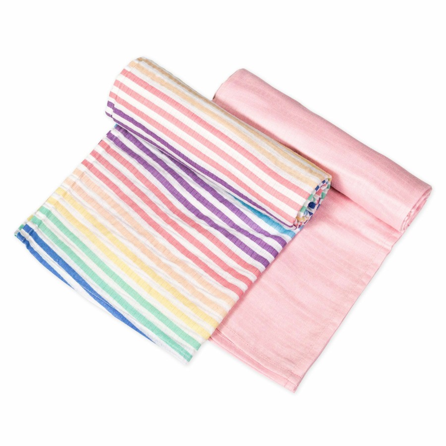 Bedding Honest Baby Clothing | Snuggle Time 2-Pack Organic Cotton Swaddle Blankets Gift Set