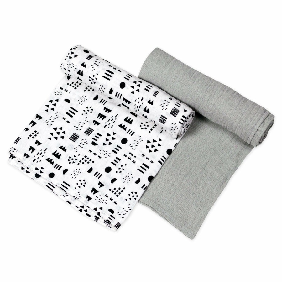 Bedding Honest Baby Clothing | 2-Pack Organic Cotton Swaddle Blankets Pattern Play