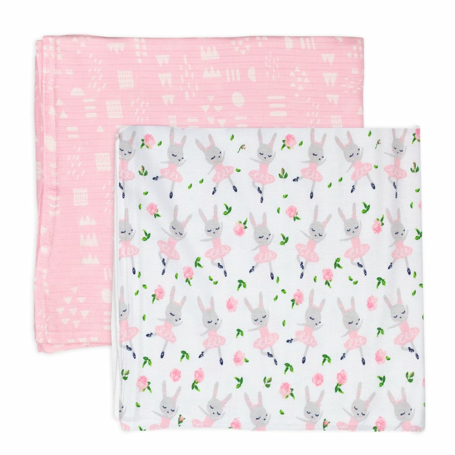 Bedding Honest Baby Clothing | 2-Pack Organic Cotton Swaddle Blankets Tutu Cute