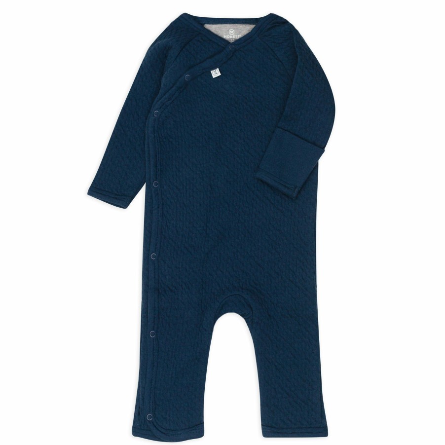 Baby (0-24M) Honest Baby Clothing | Organic Cotton Matelasse Side-Snap Coverall