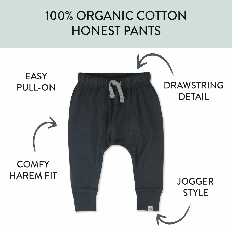 Toddler (2-5T) Honest Baby Clothing | 2-Pack Organic Cotton Honest Pants Grey Scotty Dog