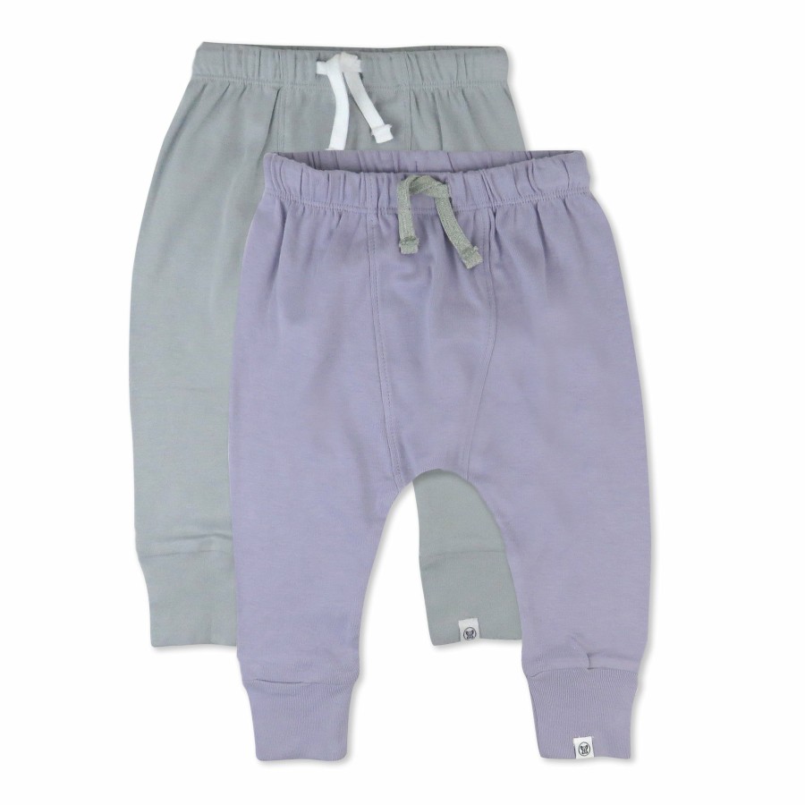 Baby (0-24M) Honest Baby Clothing | 2-Pack Organic Cotton Honest Pants Dusty Purple Wisteria