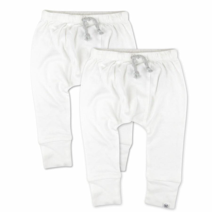 Baby (0-24M) Honest Baby Clothing | 2-Pack Organic Cotton Honest Pants Bright White