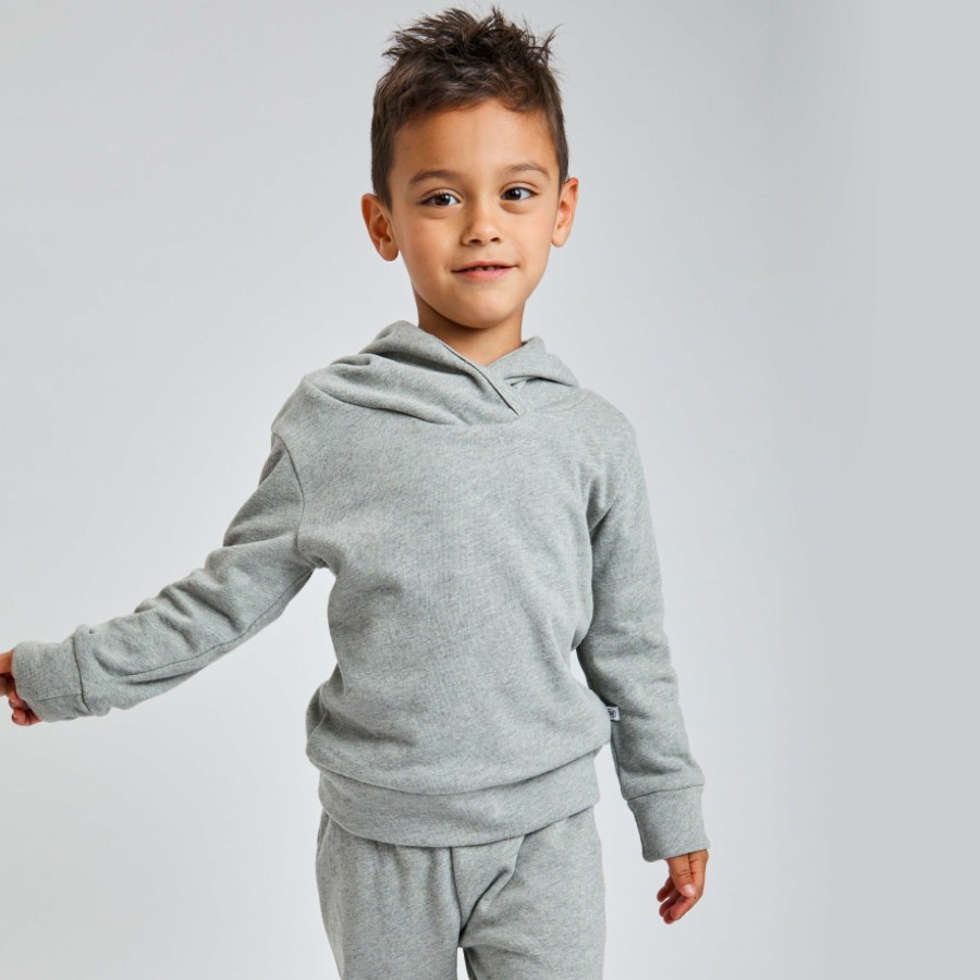 Toddler (2-5T) Honest Baby Clothing | 2-Piece Light Weight Hoodie & Sweatpant Set Heather Gray