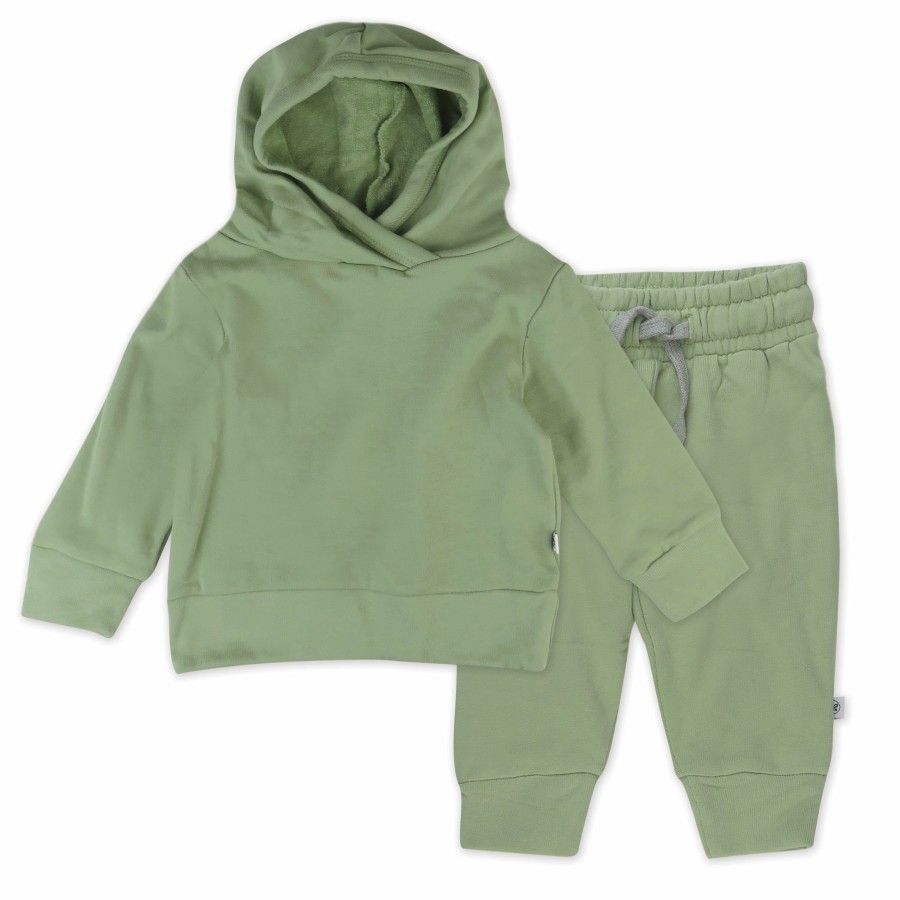 Toddler (2-5T) Honest Baby Clothing | 2-Piece Light Weight Hoodie & Sweatpant Set Swamp