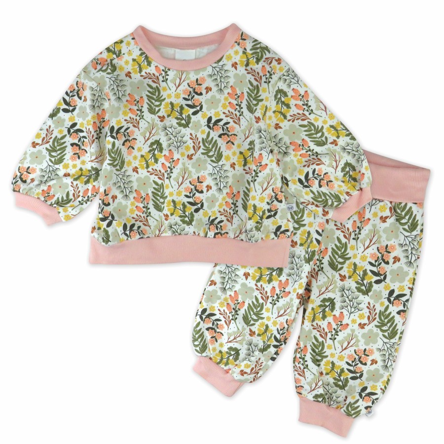 Toddler (2-5T) Honest Baby Clothing | 2-Piece Cozy Sweatsuit Set Scottish Ivy