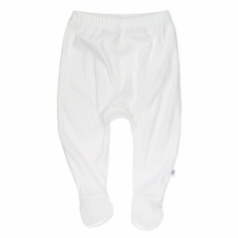 Baby (0-24M) Honest Baby Clothing | 3-Pack Organic Cotton Footed Pants Bright White