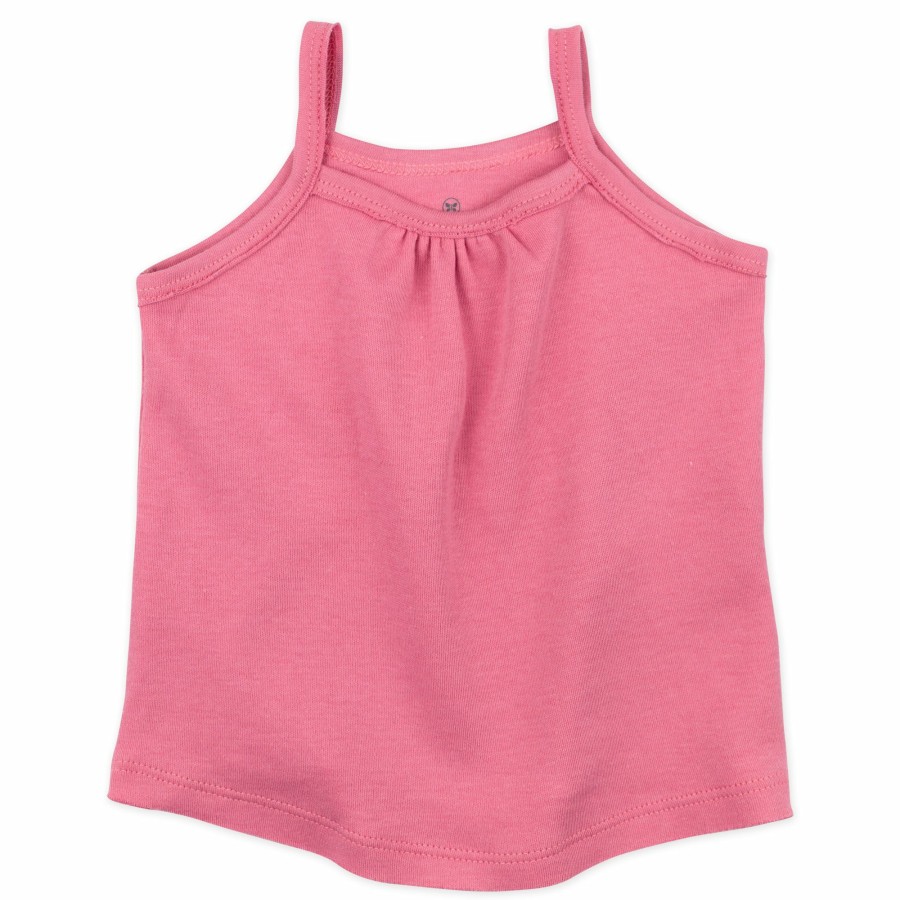 Toddler (2-5T) Honest Baby Clothing | 5-Pack Organic Cotton Cami Tops Pink Ombre