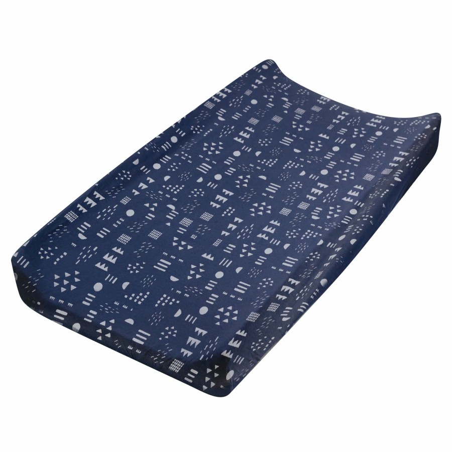 Bedding Honest Baby Clothing | Organic Cotton Changing Pad Cover Pattern Play Navy