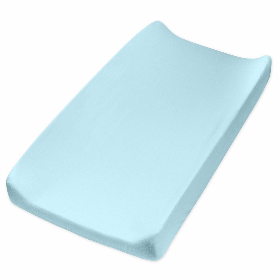 Bedding Honest Baby Clothing | Organic Cotton Changing Pad Cover Teal Blue