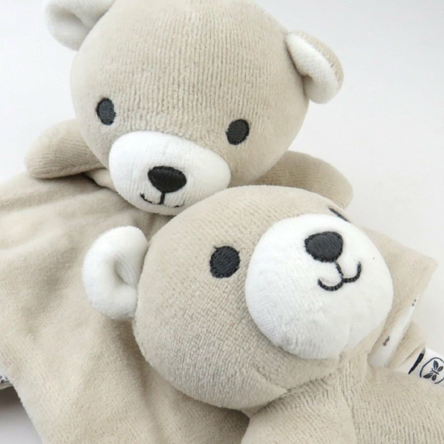 Baby (0-24M) Honest Baby Clothing | Lovey And Rattle Y Cute Gift Set Bear