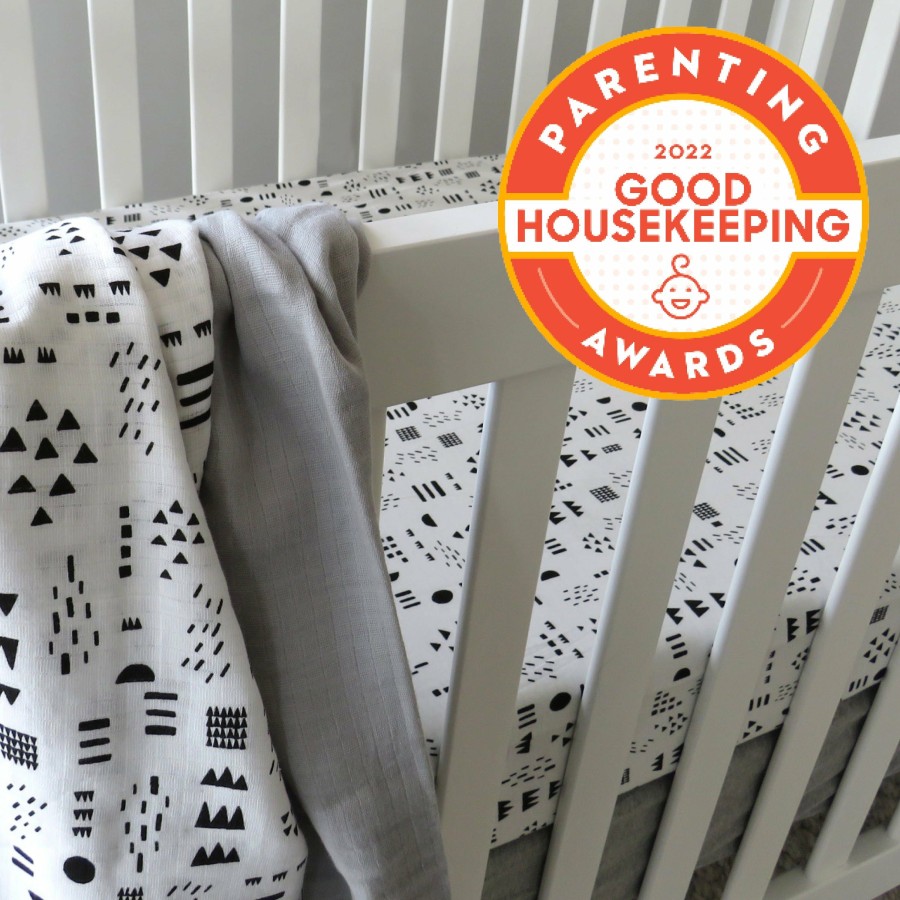 Bedding Honest Baby Clothing | 7-Piece Sweet Dreams Organic Cotton Nursery Gift Set Pattern Play