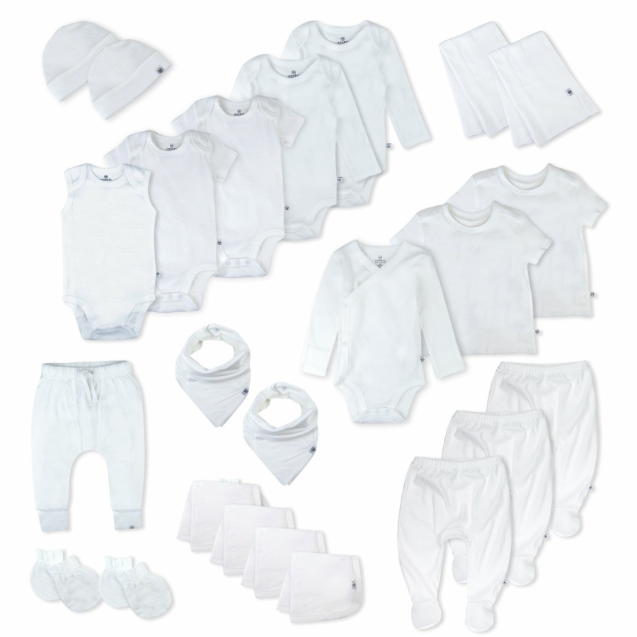 Baby (0-24M) Honest Baby Clothing | 24-Piece Over The Top Organic Cotton Gift Set Bright White