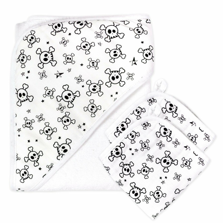 Bath Honest Baby Clothing | 3-Piece Organic Cotton Hooded Towel Set