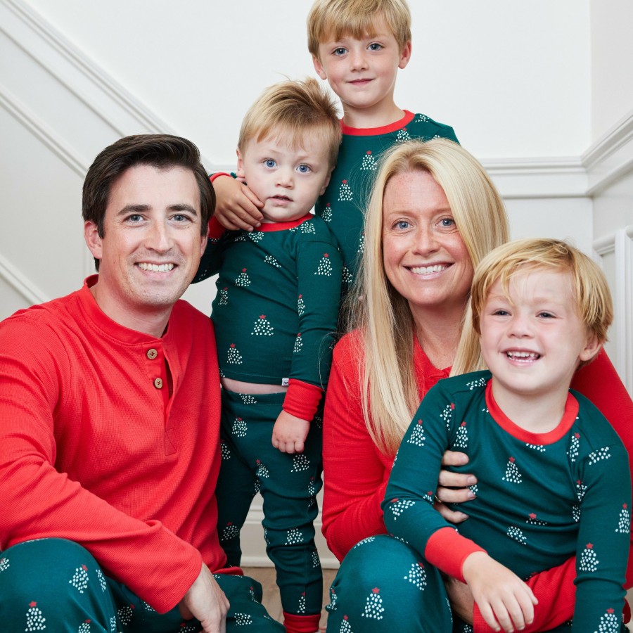 Pet Honest Baby Clothing | Organic Cotton Holiday Matching Family Pajamas A Pine Holiday