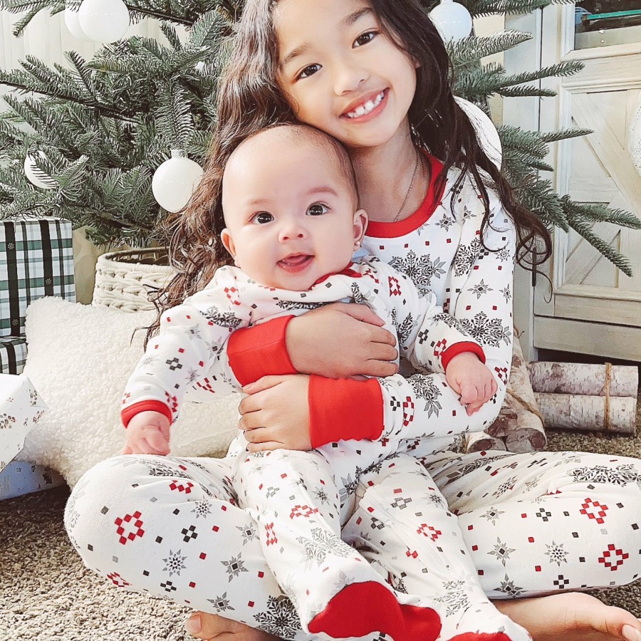 Pet Honest Baby Clothing | Organic Cotton Holiday Matching Family Pajamas Jumbo Fair Isle