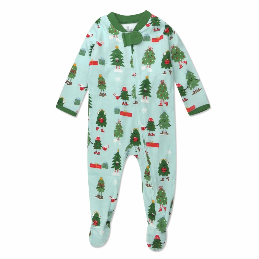 Baby (0-24M) Honest Baby Clothing | Organic Cotton Holiday Sleep & Play Holiday Skate