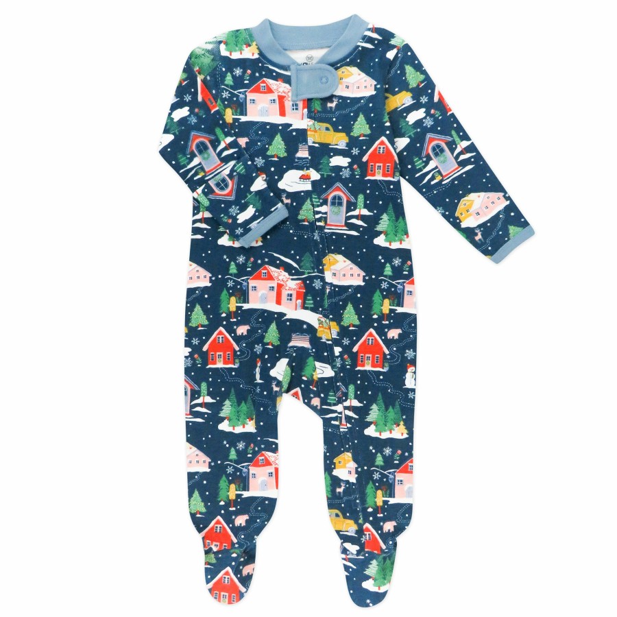 Baby (0-24M) Honest Baby Clothing | Organic Cotton Holiday Sleep & Play Nordic Holiday