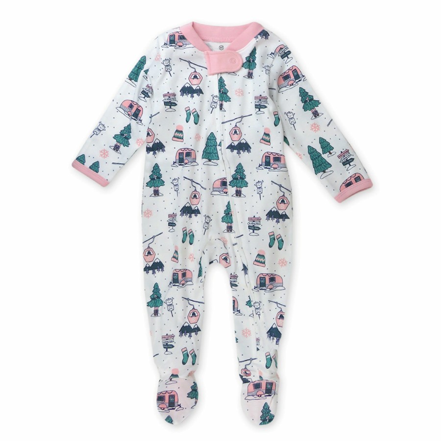 Baby (0-24M) Honest Baby Clothing | Organic Cotton Holiday Sleep & Play Ski Trip