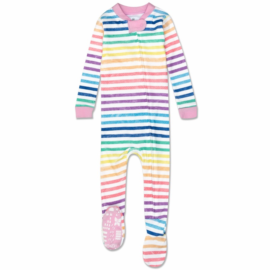 Baby (0-24M) Honest Baby Clothing | Organic Cotton Snug-Fit Footed Pajama