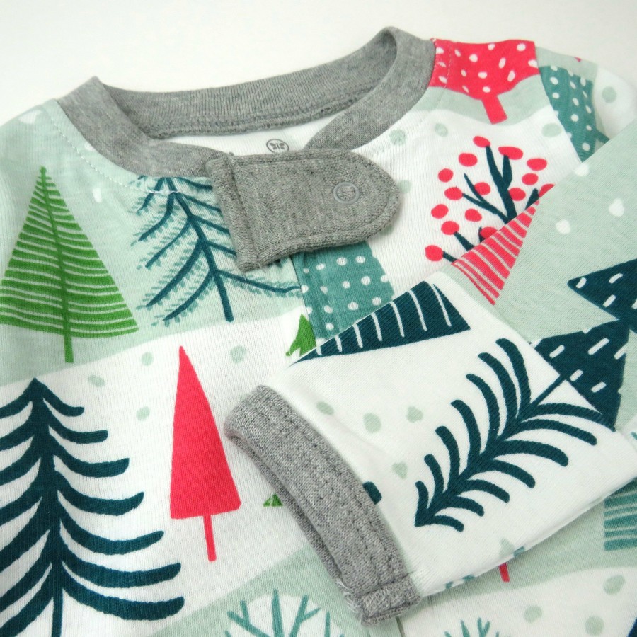 Baby (0-24M) Honest Baby Clothing | 2-Pack Organic Cotton Holiday Sleep & Plays Feelin' Pine