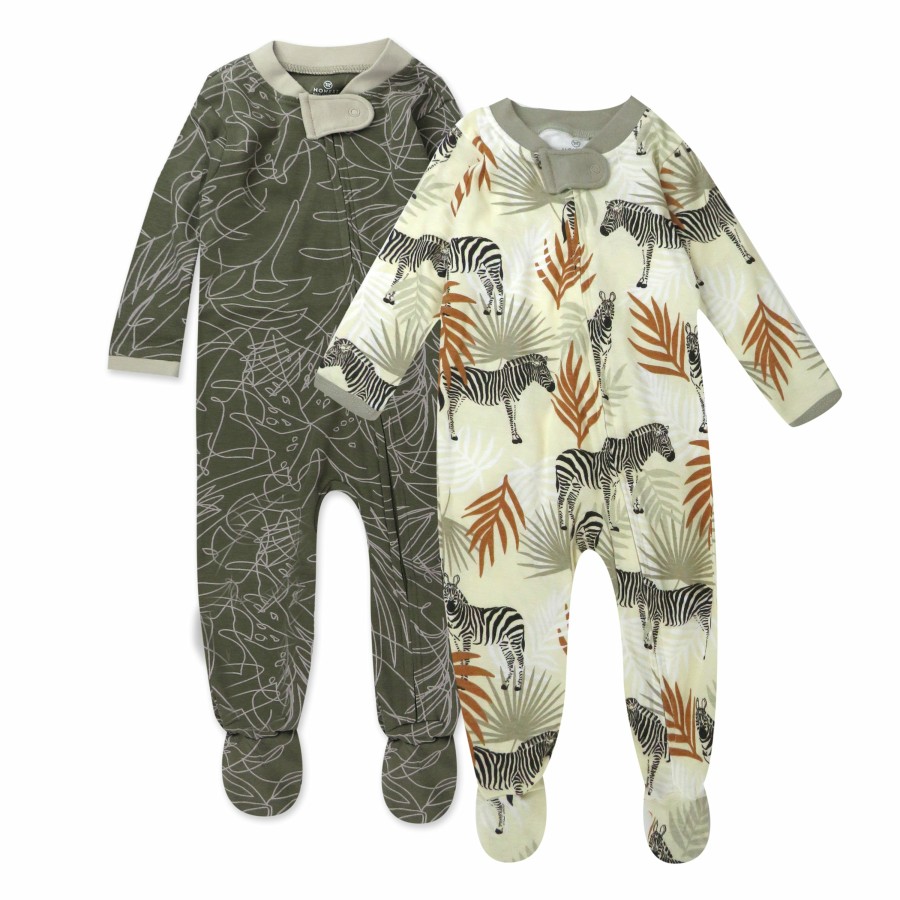 Baby (0-24M) Honest Baby Clothing | 2-Pack Organic Cotton Sleep & Plays Avocado Leaf