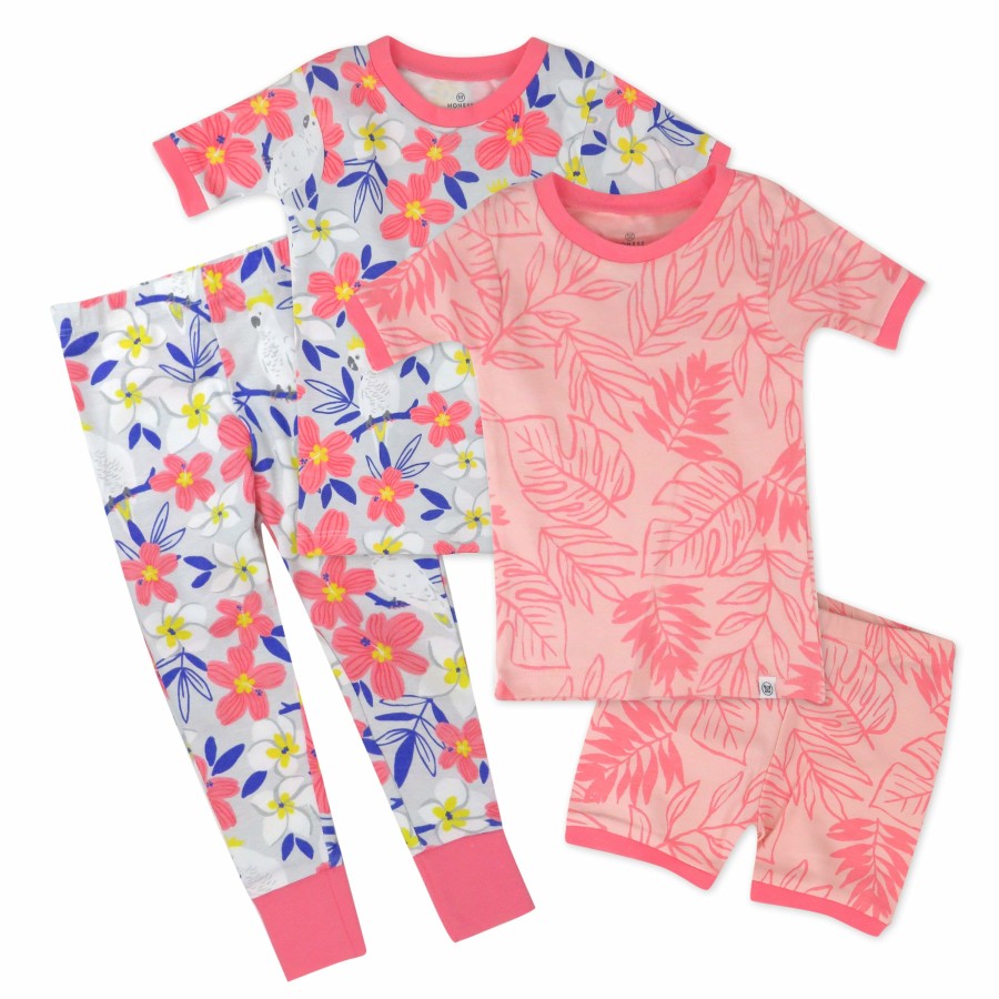 Baby (0-24M) Honest Baby Clothing | 4-Piece Short Sleeve, Short And Long Leg Pj Set