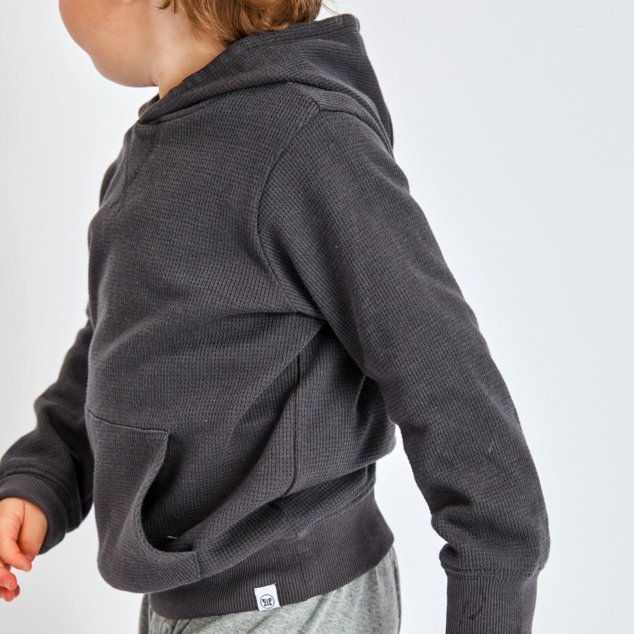 Toddler (2-5T) Honest Baby Clothing | Toddler Comfy Hoodie Sweatshirt Blackened Pearl