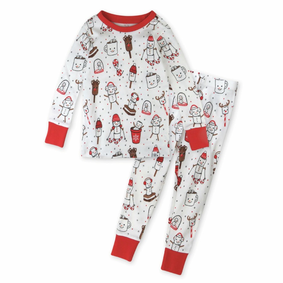 Baby (0-24M) Honest Baby Clothing | 2-Piece Organic Cotton Holiday Pajama Ooie Gooie Holiday