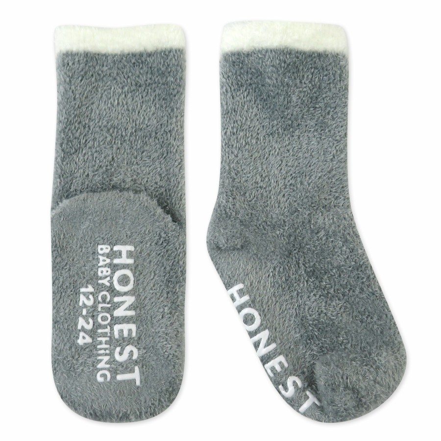 Toddler (2-5T) Honest Baby Clothing | 2-Pack Cozy Sock Gray Heather