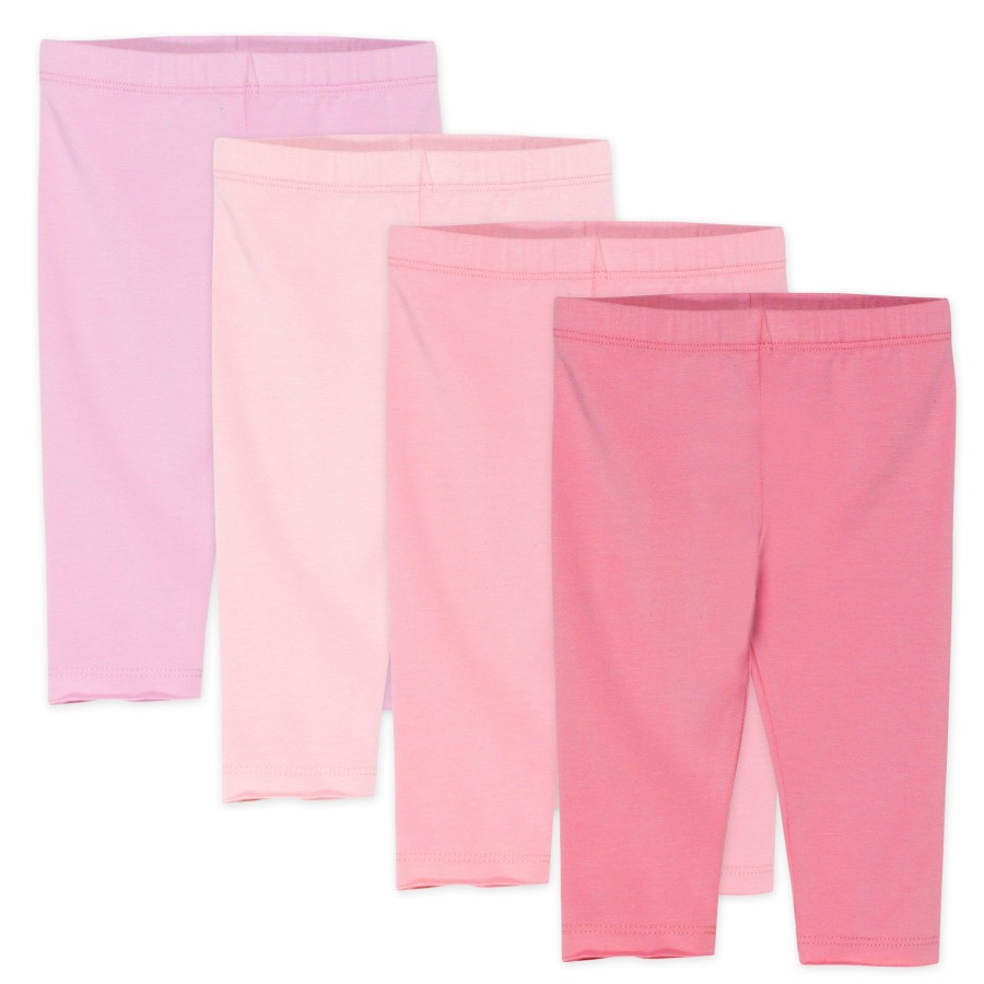 Toddler (2-5T) Honest Baby Clothing | 4-Pack Organic Cotton Leggings Pink Ombre